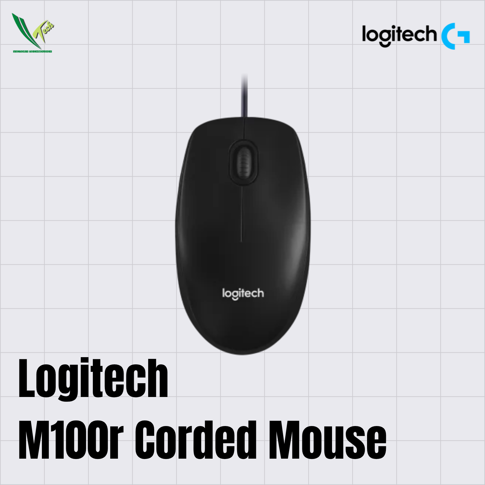 Logitech M100r Corded Mouse