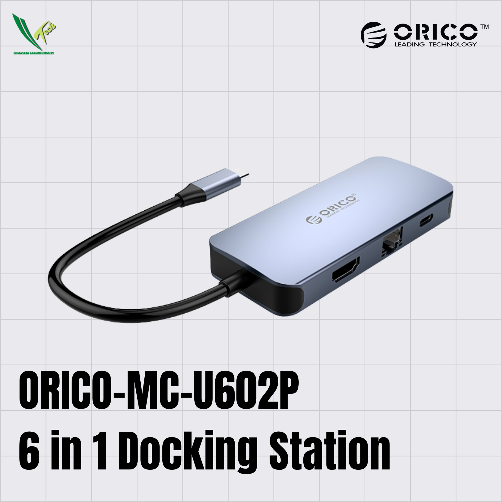 ORICO-MC-U602P 6 in 1 Multifunctional Docking Station